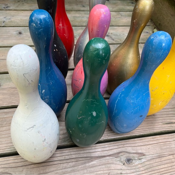 Vintage Wood Bowling Pin - Picture 6 of 7